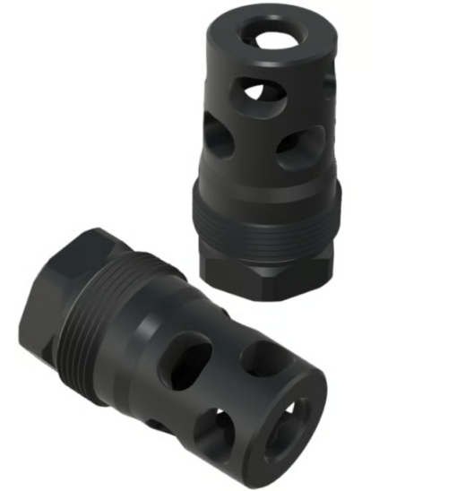 AR15 Discounts Comstock Armory Compact 9mm Facemount Muzzle Brake - 5/8x24 - $69.00 at AR15 Discounts