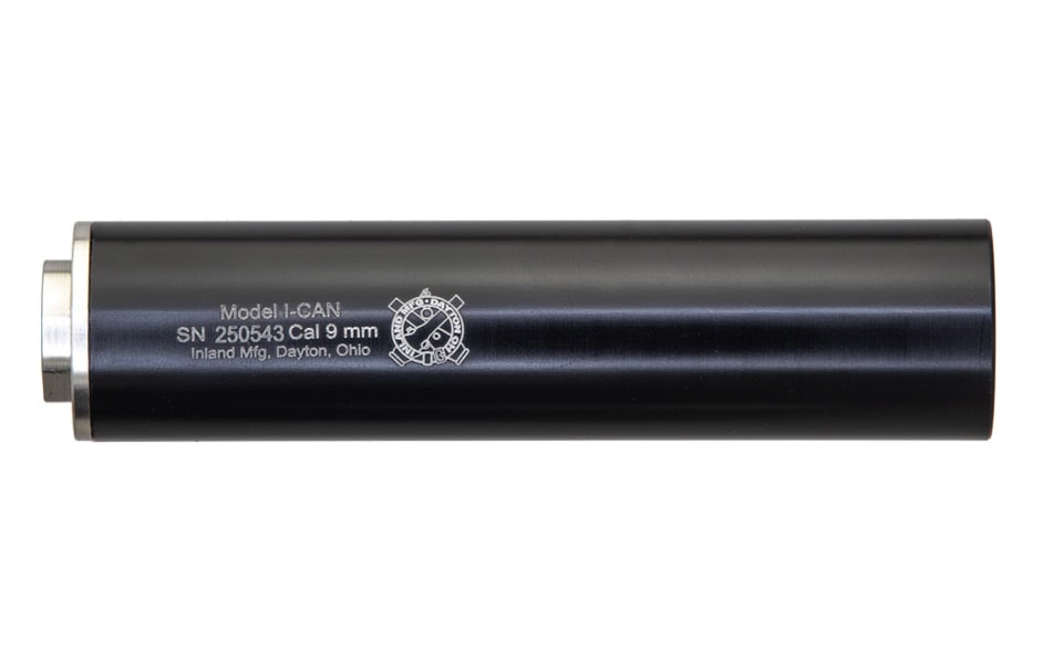 Unknown Inland Manufacturing I-CAN9 6" 9mm Direct Thread Suppressor - 1/2x28