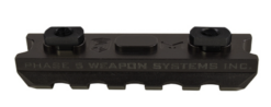 Phase 5 M-LOK 5-Slot Picatinny Rail Section - Black
