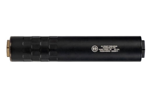 AR15 Discounts Hi-Point Hush Point 45/9 Monocore 1/2x28 & .578x28 Direct Thread Suppressor - $439.00 at AR15 Discounts