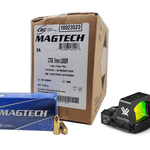 Vortex Defender-ST Micro Red Dot + Magtech 9mm 115 Grain FMJ Ammo Handgun Ammo – 1000 Rounds
