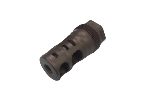 Big Hoss Machine Plan B-Compatible Double Port Brake - Black Nitride - 14x1 LH - AR15 Discounts