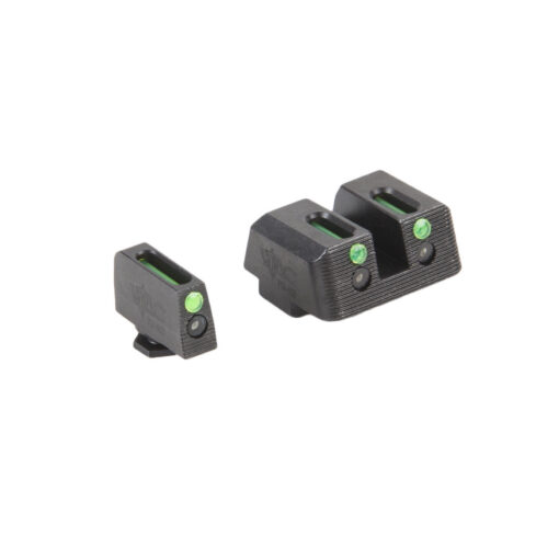 Viking Tactics VTAC For Glock Sights - Fiber Front / Fiber Rear Green / Green