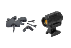 Partisan Triggers Disruptor AR-15 3 Position Drop In Forced Reset Trigger + Holosun ARO Advanced Rifle Enclosed Sight
