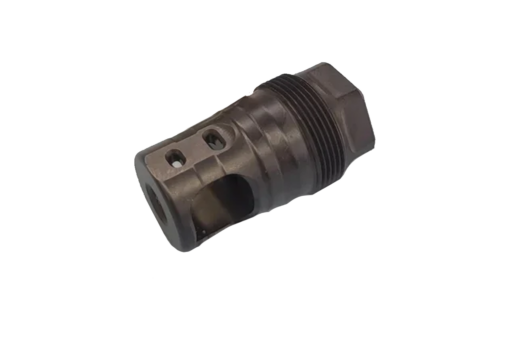 Big Hoss Machine Plan B-Compatible Single Port Brake - Black Nitride - 1/2x28 - AR15 Discounts