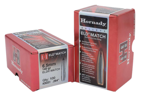 Hornady 6.5MM .264 140 Gr Eld Match  (1-8")  Bullets 500Ct - AR15 Discounts