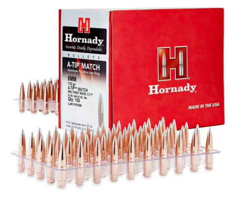 Hornady 6MM .243 110 Gr A-Tip Match (1-7.7") Bullets 500Ct - AR15 Discounts