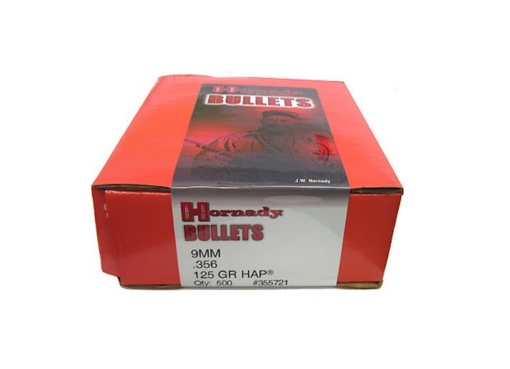 AR15 Discounts Hornady 9MM .356 125 Gr Hap Bullets 500Ct - $92.99 at AR15 Discounts