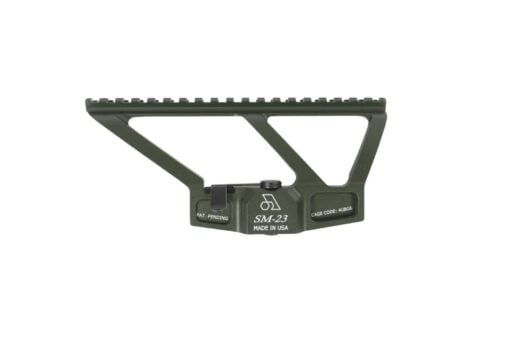 MSR Green Scope Mount with Picatinny rail for AK Variants & Vepr with folding stock aluminum 19 slots - AR15 Discounts