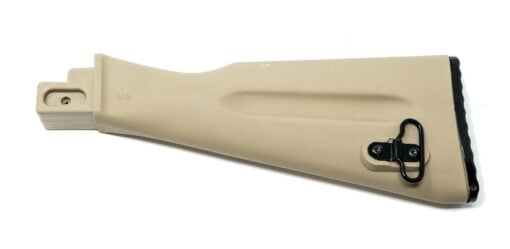 MSR U.S. made Desert Sand polymer buttstock assembly for stamped receiver rifles Warsaw pact length - AR15 Discounts
