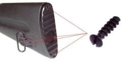 MSR Screw for attaching sling swivel and buttplate on all polymer buttstocks new design and engineering