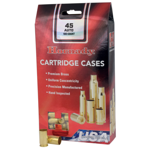 AR15 Discounts Hornady Case 45 Auto Unprimed Brass 100Ct - $53.99 at AR15 Discounts
