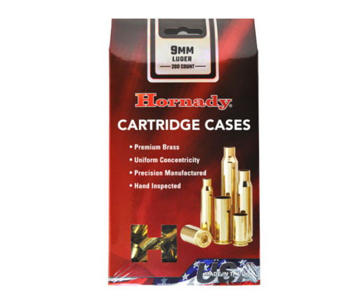 AR15 Discounts Hornady Case 9MM Luger Unprimed Brass 200Ct - $52.99 at AR15 Discounts