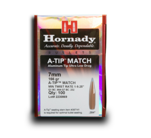 Hornady 7MM .284 166 Gr A-Tip Match (1-9.25") Bullets 100Ct - AR15 Discounts