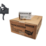 Partisan Triggers Disruptor AR-15 3 Position Drop In Forced Reset Trigger + Winchester WM855K 5.56 NATO 62gr FMJ Green Tip Rifle Ammo – 1000 round case