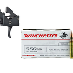 Partisan Triggers Disruptor AR-15 3 Position Drop In Forced Reset Trigger + Winchester WM193K M193 5.56NATO 55 Grain FMJ Rifle Ammo – 1000 Rounds