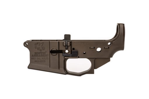 Griffin Armament MK2 AR-15 Ambidextrous Stripped Lower Receiver - Terra Brown - AR15 Discounts