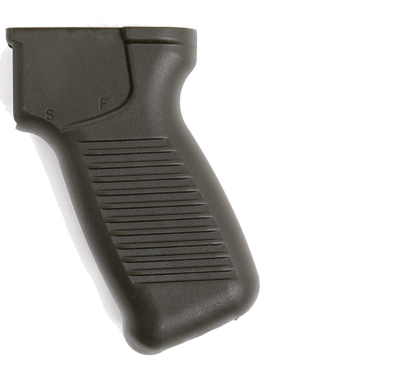 Arsenal Inc. Pistol grip thicker ergonomic design with cut-out for ambidextrous safety lever OD green US made
