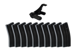 Active Safety ARC-Fire V2 Trigger Kit + 10 Global Ordnance 5.56/.223 AR-15 30rd Steel Magazines