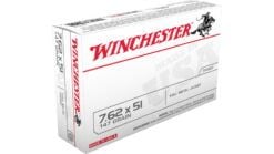 Winchester 7.62x51 147gr FMJ Rifle Ammo - 20 Rounds
