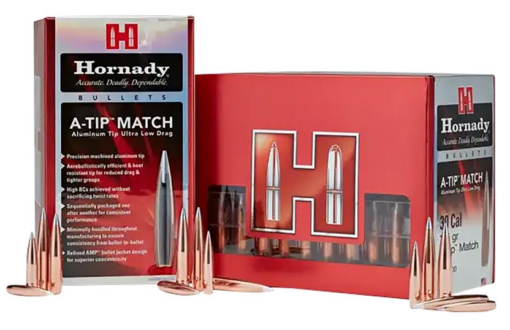 AR15 Discounts Hornady 33389 A-Tip Match .338 Cal 300gr Bullets w/1:10" Recommended Twist Rate (100/Box) 33389 - $137.99 at AR15 Discounts