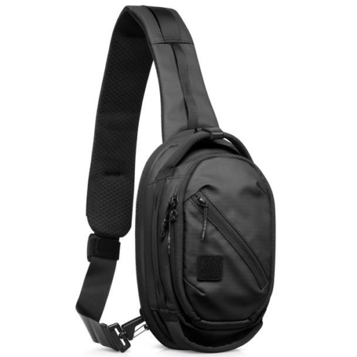 Savior Equipment EDC CCW Small Sling Bag 25x16", w/ R.I.P Rapid Incognito Protection, 3L - Blackout