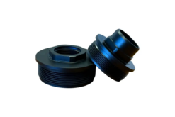 Resilient 4140 Steel Direct Thread Adapter, Bravo/HUB 1/2x28