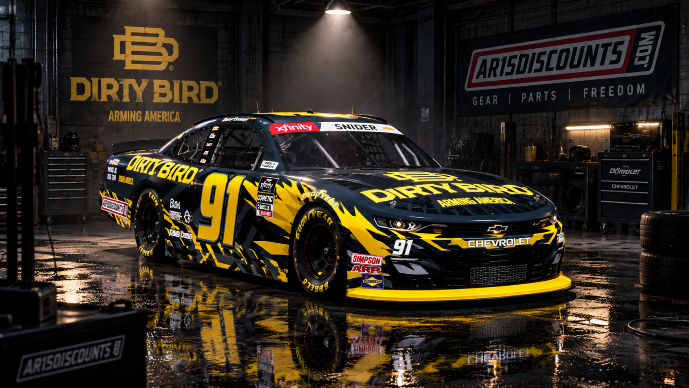 AR15Discounts and Dirty Bird Industries Take Their Partnership to NASCAR
