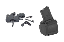 Partisan Triggers Disruptor AR-15 3 Position Drop In Forced Reset Trigger + Magpul PMAG D-60 5.56 60RD Magazine