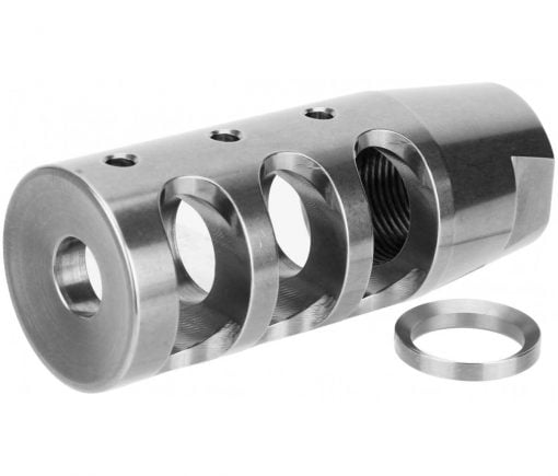 .223/5.56 1/2-28 TPI Compact Muzzle Brake - SS