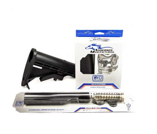 Anderson Mil-Spec Lower Build Kit - Stainless (Silver) - 