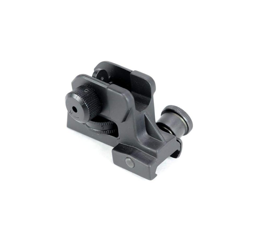 NBS Low Profile Detachable Rear Iron Sight w/ Dual Aperture and ...