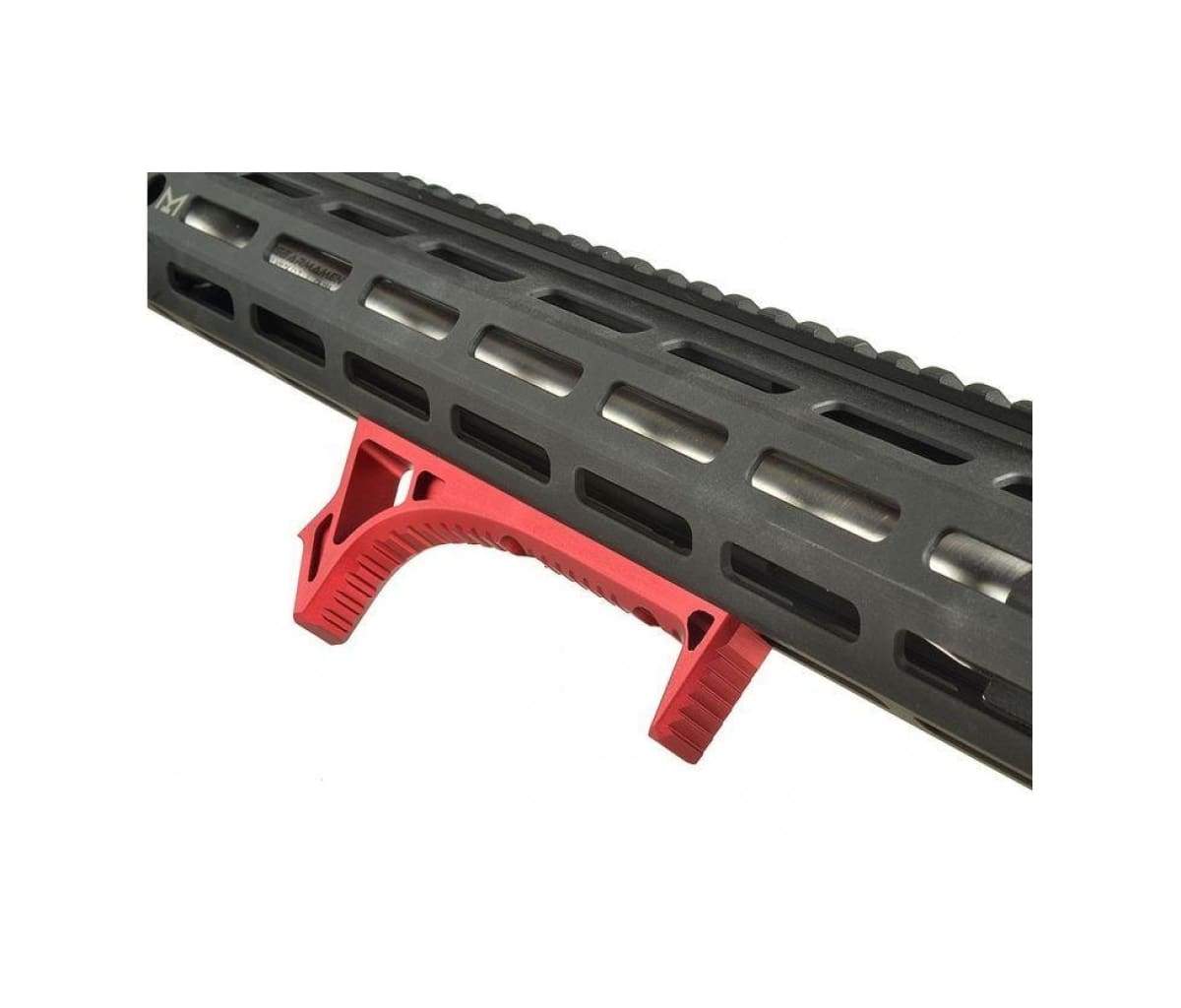 Red Colors Angled Foregrip For M-LOK & Keymod Compatible Handguard Accessories 
