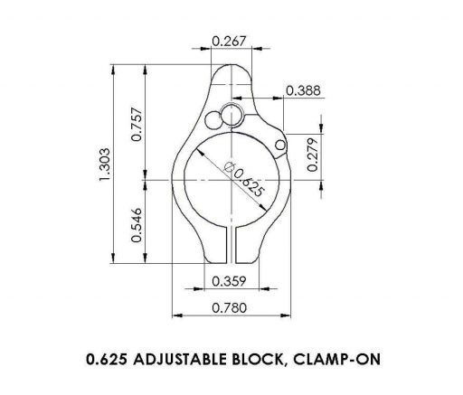 SABO-DI-625CM - Superlative Arms .625 Adjustable Gas Block - Clamp On ...